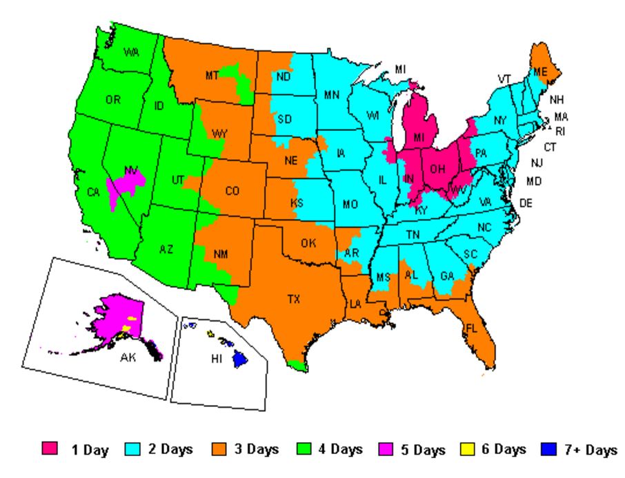 FedEx Shipping Map