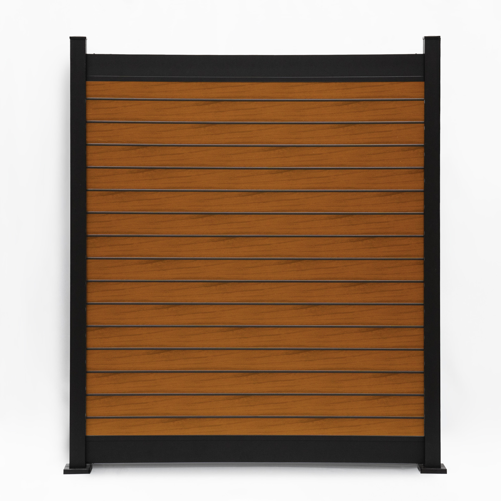 PrimeAlux Horizontal 2 Rail Privacy Plus Fence Panel 6 foot High