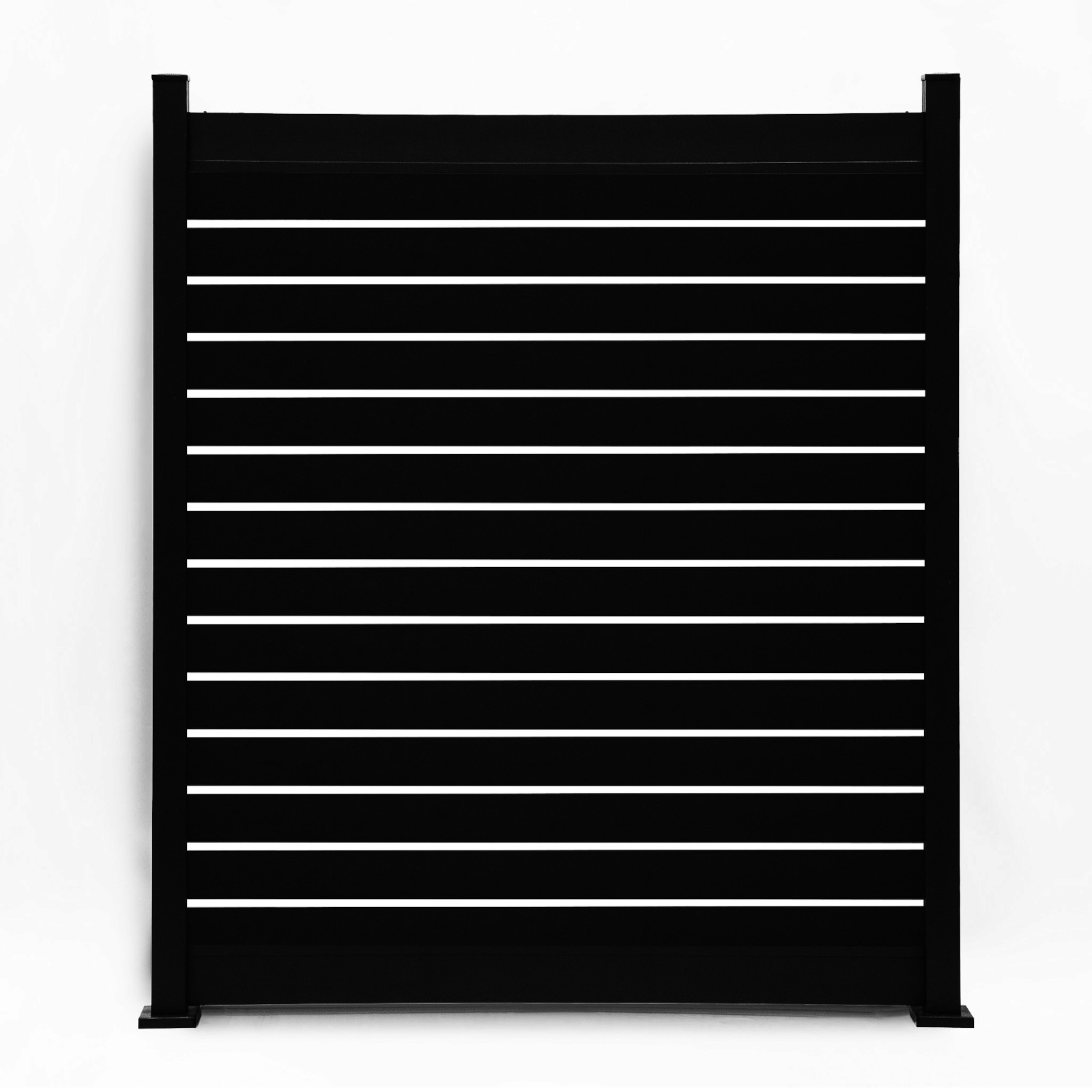 PrimeAlux Horizontal 2 Rail Semi Privacy Fence Panel 4 foot High