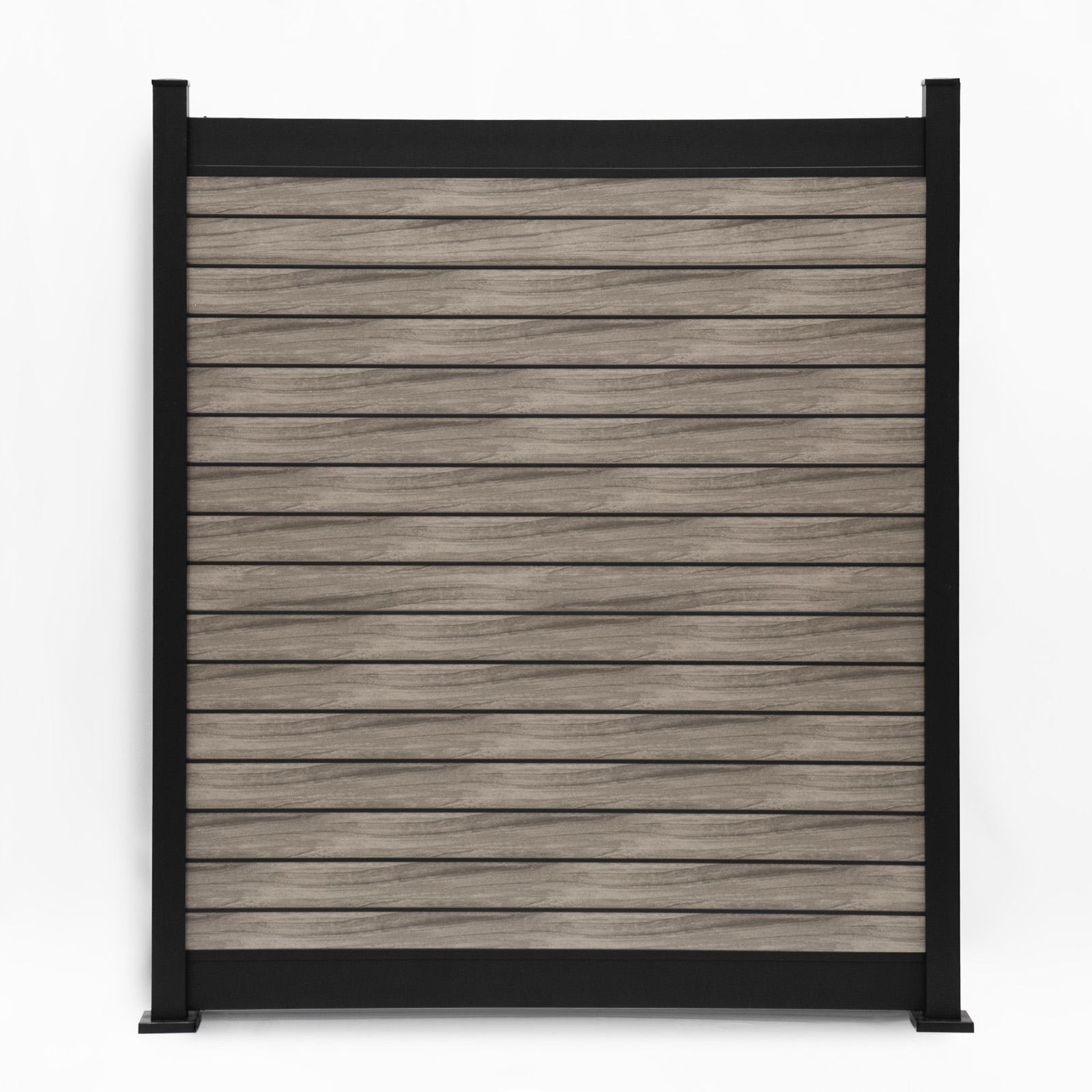 PrimeAlux Horizontal 2 Rail Privacy Plus Fence Panel 4 foot High