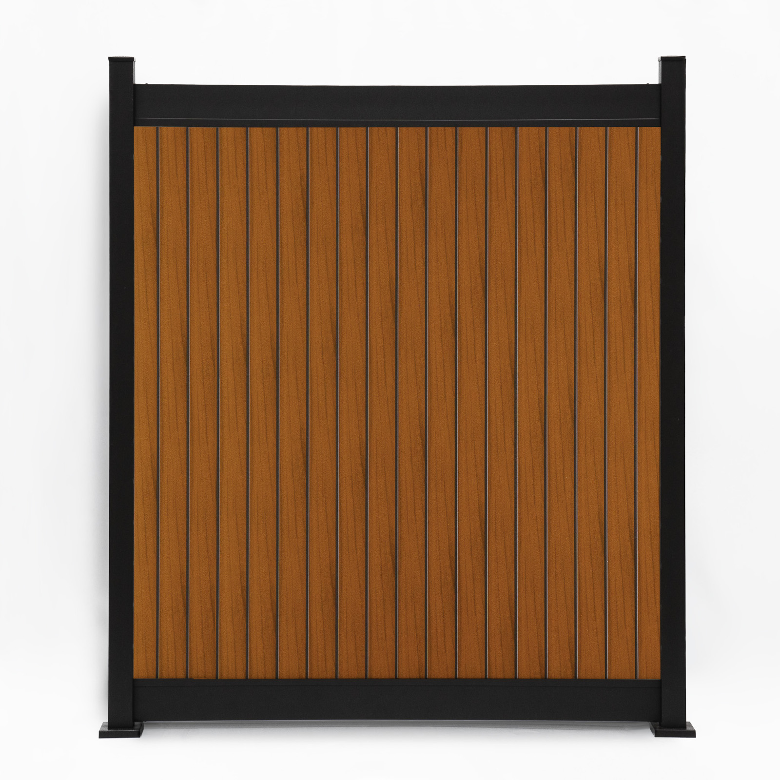 PrimeAlux Vertical 2 Rail Privacy Plus Fence Panel 6 foot High