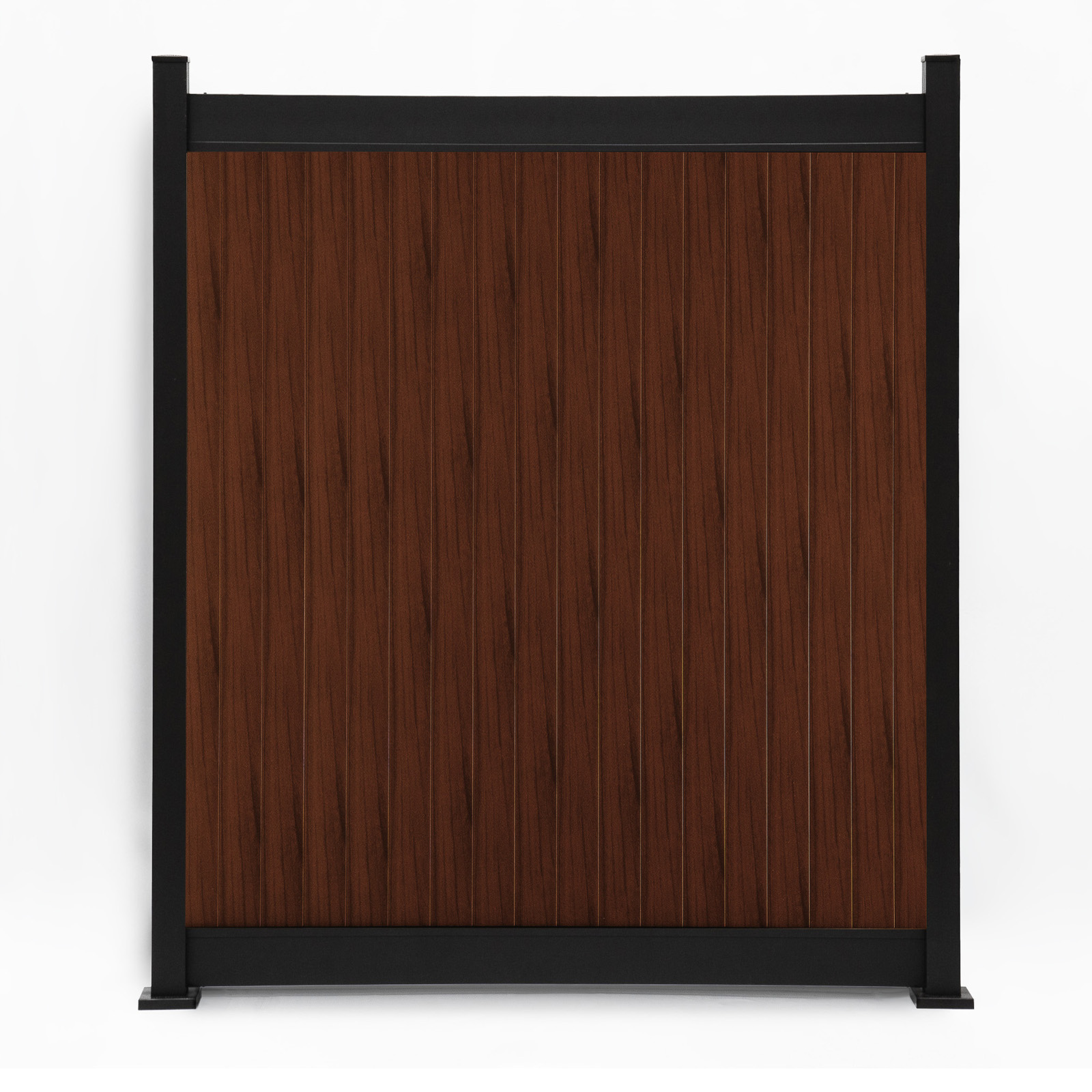 PrimeAlux Vertical 2 Rail Privacy Fence Panel 4 foot High