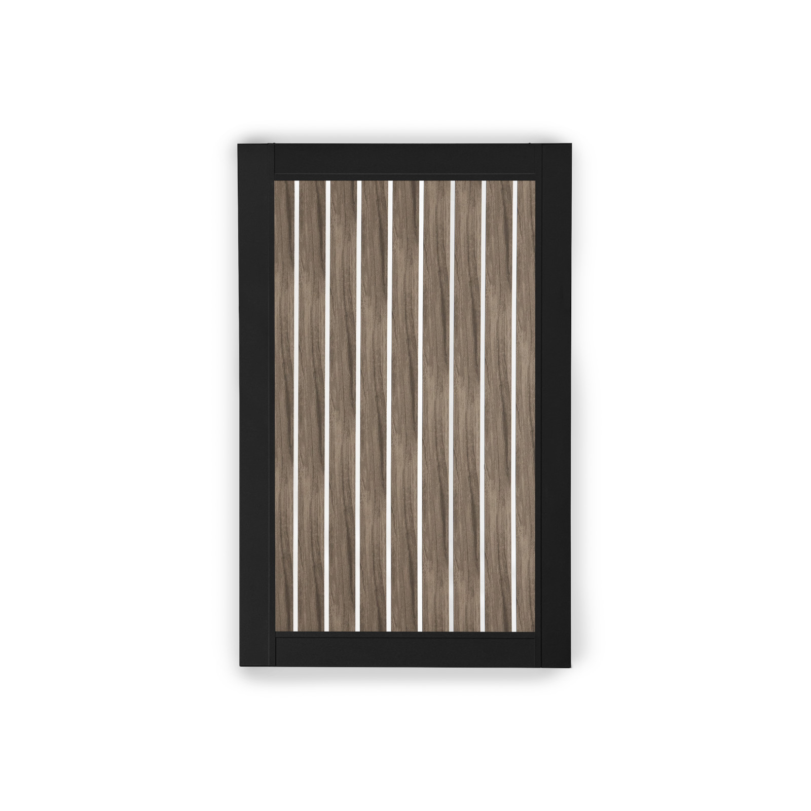 PrimeAlux Vertical Semi Privacy Fence Gate - 4 foot High