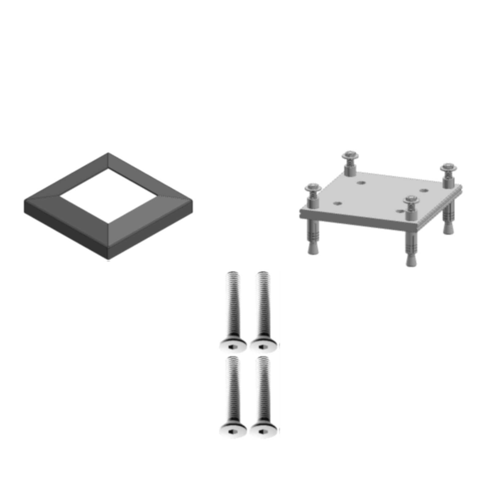 PrimeAlux Base Plate Kit (required for each post onground)