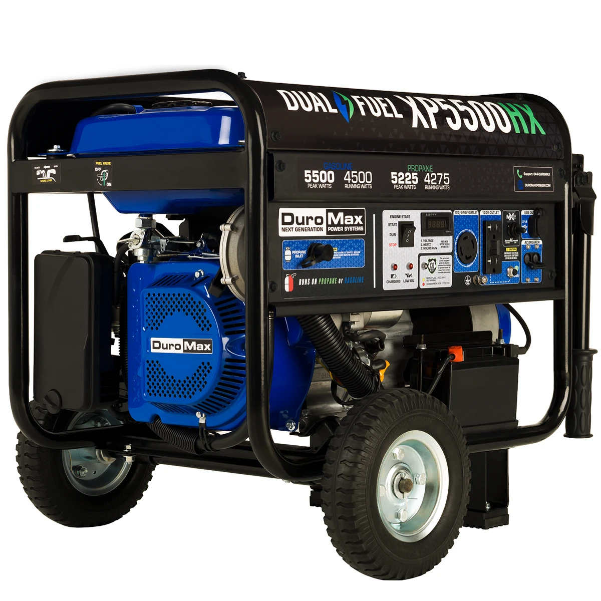 DuroMax XP5500HX Dual Fuel Gas Propane Portable Generator