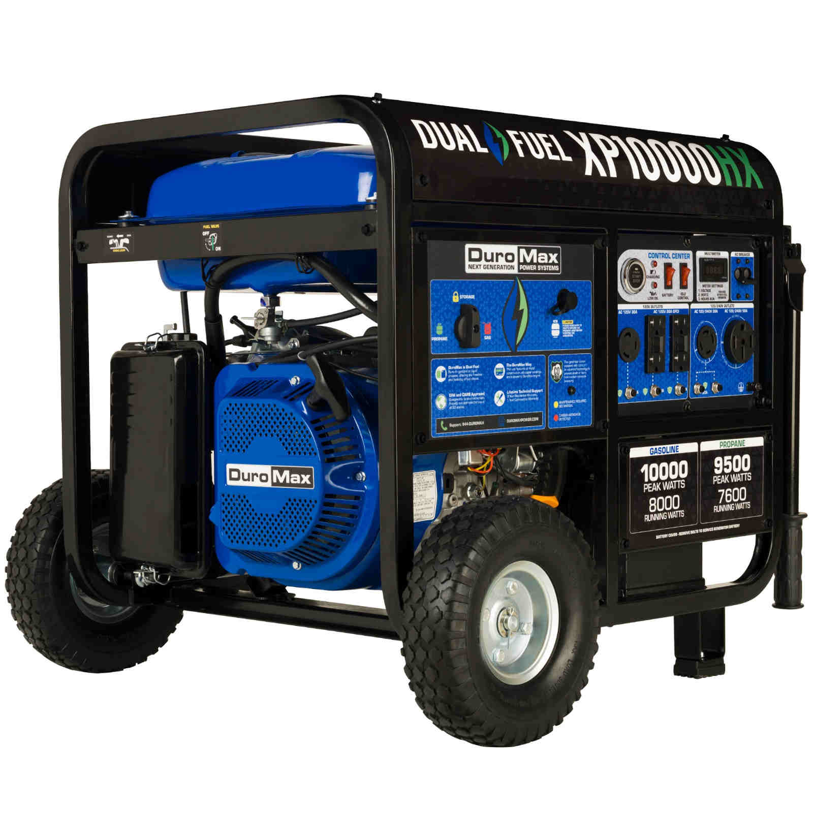 DuroMax XP10000HX Dual Fuel Gas Propane Portable Generator